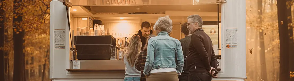 'barista Jerome op locatie'